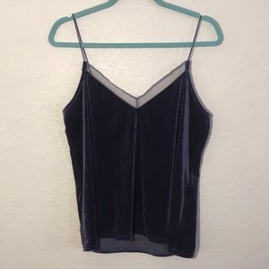 Purple velvet top